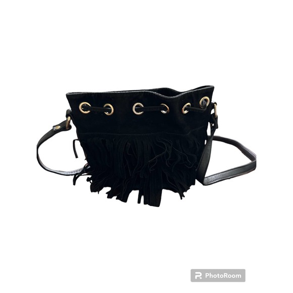 Olivia Miller Fringe Bucket /black Handbag Strap - Picture 4 of 4
